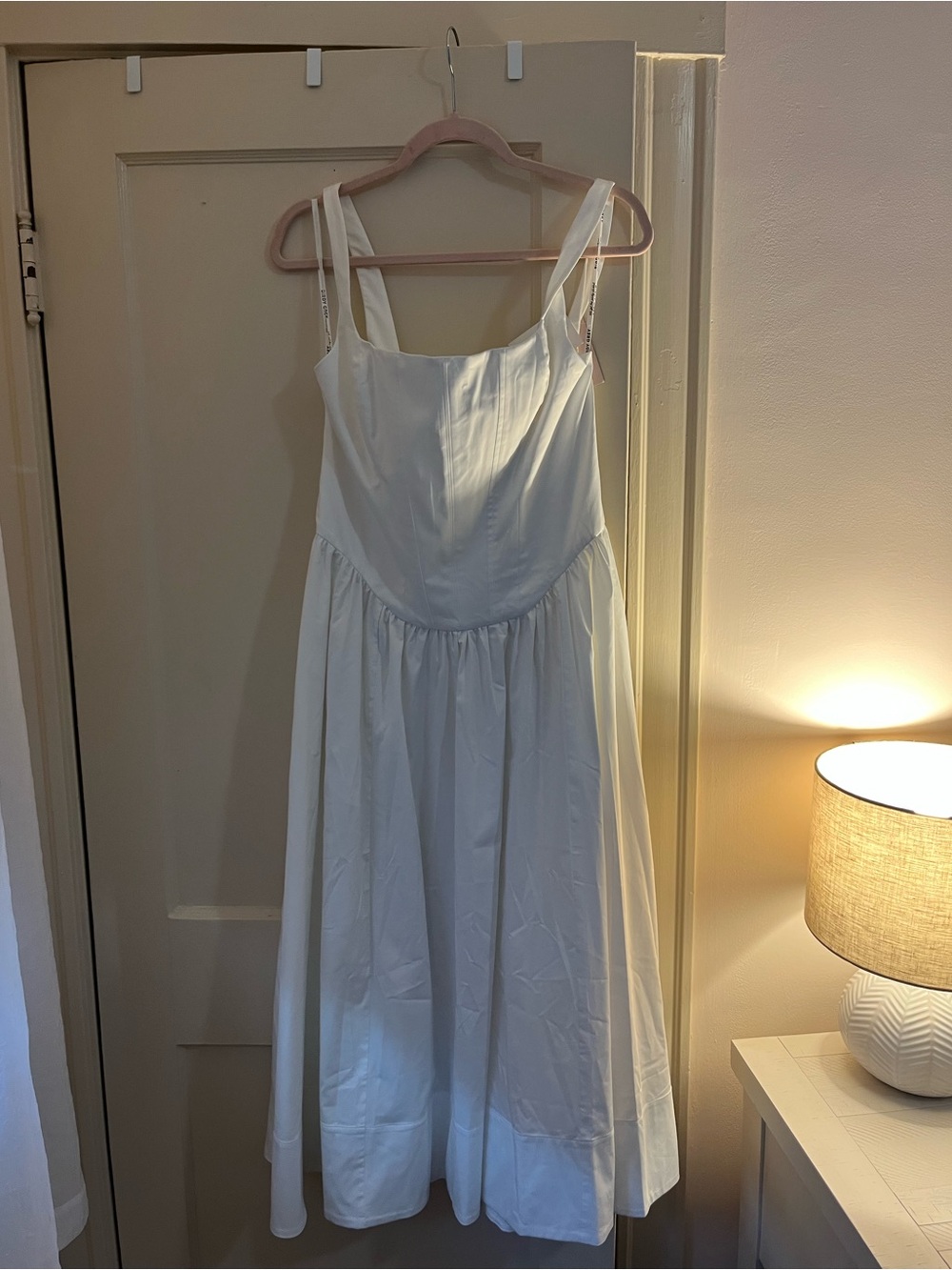 White Birdy Grey Corset Dress